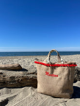 Carica l'immagine nel visualizzatore di Gallery, Summer bag juta pompon 2 (+colori)