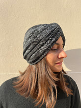 Carica l'immagine nel visualizzatore di Gallery, Turbante con pizzo black and silver