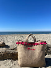Carica l'immagine nel visualizzatore di Gallery, Summer bag juta pompon 2 (+colori)