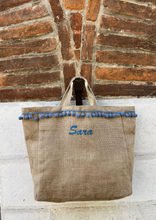 Carica l'immagine nel visualizzatore di Gallery, Summer bag juta pompon 2 (+colori)