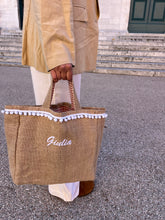 Carica l'immagine nel visualizzatore di Gallery, Summer bag juta pompon 2 (+colori)