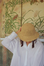 Carica l'immagine nel visualizzatore di Gallery, Cappello Bucket hat paglia