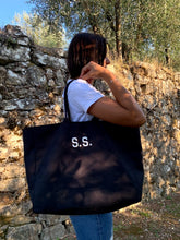 Carica l'immagine nel visualizzatore di Gallery, Tote bag nera