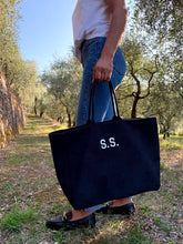 Carica l'immagine nel visualizzatore di Gallery, Tote bag nera