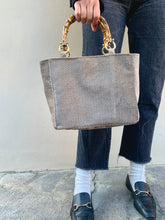 Carica l'immagine nel visualizzatore di Gallery, Mini bamboo bag grey
