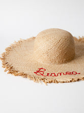 Carica l'immagine nel visualizzatore di Gallery, Cappello in rafia sfrangiato Riri