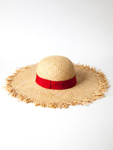 Carica l'immagine nel visualizzatore di Gallery, Cappello in rafia sfrangiato Capri (+colori)