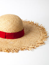 Carica l'immagine nel visualizzatore di Gallery, Cappello in rafia sfrangiato Capri (+colori)