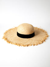 Carica l'immagine nel visualizzatore di Gallery, Cappello in rafia sfrangiato Capri (+colori)