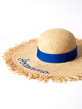 Carica l'immagine nel visualizzatore di Gallery, Cappello in rafia sfrangiato Capri (+colori)
