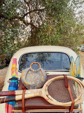 Carica l'immagine nel visualizzatore di Gallery, Venere mini bag in seta azzurro/oro