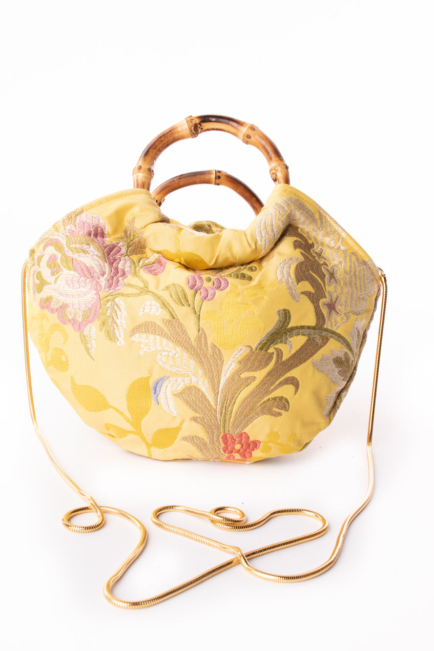 Sissi mini bag in seta oro